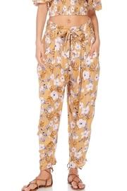  Paperbag-waist Floral Pants