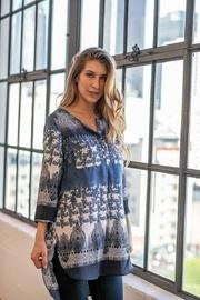  Floral Chiffon Tunic