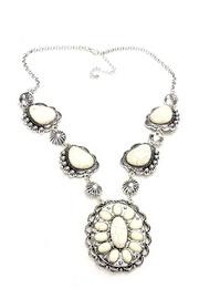  White Concho Necklace