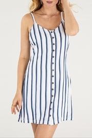  Smocked Dress-ivory/blue