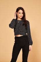 Zain Spotted Blouse
