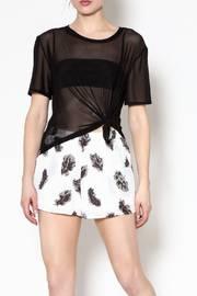 Mesh Knotted Top