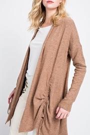  Cinched Camel Cardigan