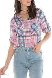  Fray Hem Button Down