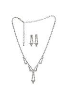  Rhinestone Necklace & Earrings