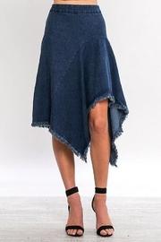  A-line Asymmetrical Denim Skirt