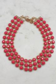 Hot Pink Statement Necklace