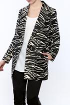  Zebra Blazer Jacket