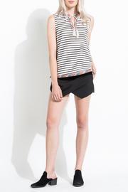  Stripe Embroidered Tank