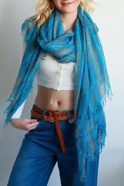  Blue Plaid Scarf