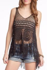  Black Fringe Tank