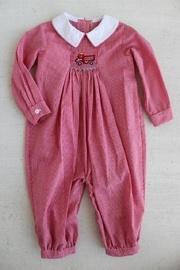  Firetruck Gingham Romper