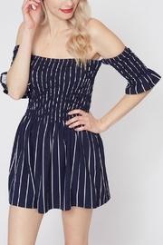  Navy Smock Top