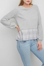  Plaid Double-layer Sweatshirt