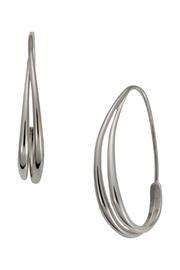  Silver Duo Hoop