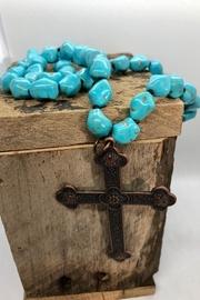  Turquoise Cross-pendant Necklace
