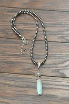  Natural-turquoise-stone Navajo Long-necklace