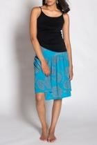  Turquoise Gim Skirt