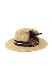  Feather Accent Panama-hat