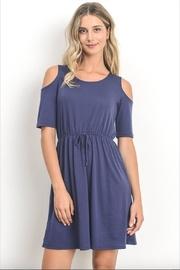  Cold-shoulder Tee-shirt Dress