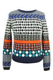  Jacquard Knit Sweater