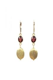 Gold & Garnet Earrings
