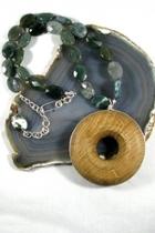  Wood Agate Necklace