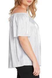  Silver Off-shoulder Top