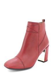  Deep-red Ankle Booties