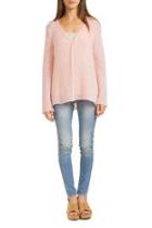  Seamed V Neck Sweater