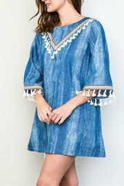  Denim Tassel Tunic