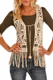  Crocheted Fringe Vest