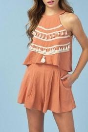  Halter Tassel Romper