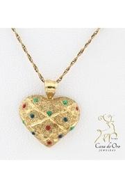  Enameled Heart Pendant