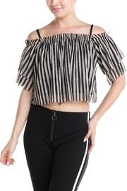  Stripe Glitter Top