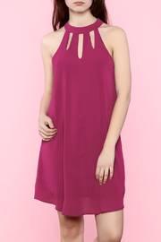  Magenta Cutout Dress