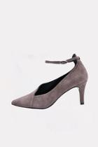  Taupe Asymmetrical Heel