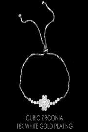  Cz Bracelet With Clover