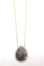  Teardrop Semiprecious Pendant