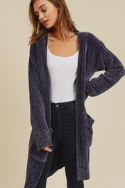  Purple Chenile Cardigan