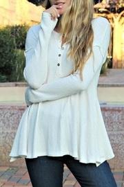  Cream Waffle Knit
