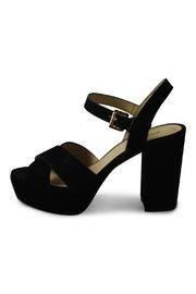  Black Leather Platforms