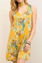  Mustard Cactus Dress