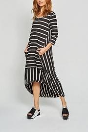  Hi-lo Striped Dress