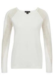  White Lurex Sweater