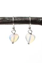  Moonstone Heart Earrings
