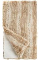  Blonde Faux Mink Throw