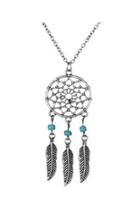  Dream-catcher Turquoise-feather Necklace
