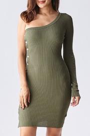  One Shoulder Sweater Dress