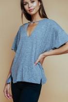  Grey Choker Tee
